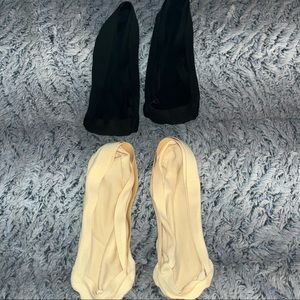 (2 for $10) 4 Pair Footie No Show Socks